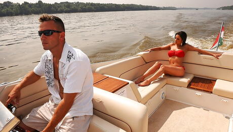 Tempting british milf Valentina Cruz in hardcore sex action outdoor